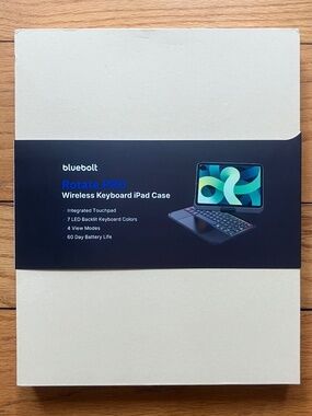 Bluebolt Rotate Pro Wireless Keyboard for IPad Air 13” (M3,M2) Black